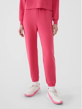 4F 4F Pantaloni da tuta 4FWSS25TTROF1010-54S Rosa Regular Fit