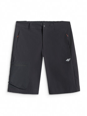 4F 4F Szorty sportowe TREKKING Czarny Regular Fit