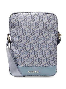 Guess Guess Etui na telefon GCube Stripe Tablet Bag Niebieski