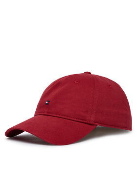 Tommy Hilfiger Tommy Hilfiger Cepure ar nagu Th Flag '85 Soft 6 Panel Cap AM0AM12531 Sarkans