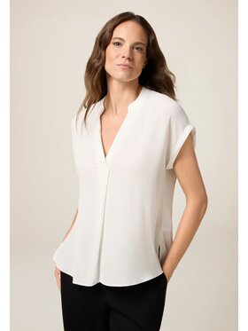 Oltre Oltre Bluzka 2449J000672N011 Biały Regular Fit
