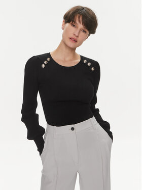 Morgan Morgan Džemper 241-MSUCCES Crna Slim Fit