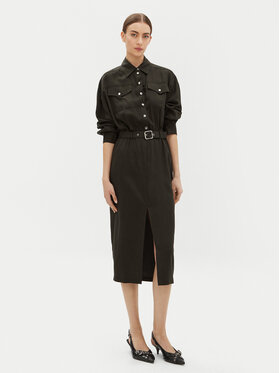 PINKO PINKO Sukienka codzienna Affettatrice 104147 Zielony Regular Fit