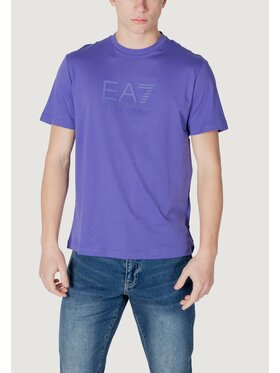EA7 Emporio Armani EA7 Emporio Armani T-Shirt 7M000224 AF10375 Fioletowy Shirt Fit