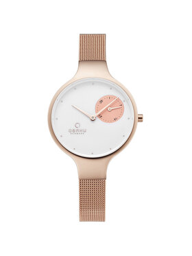 Obaku Obaku Zegarek V201LDVWMV Różowe złoto