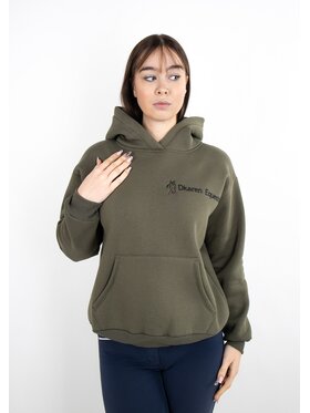 DKaren Sport DKaren Sport Bluza EQ001 Khaki Classic Fit