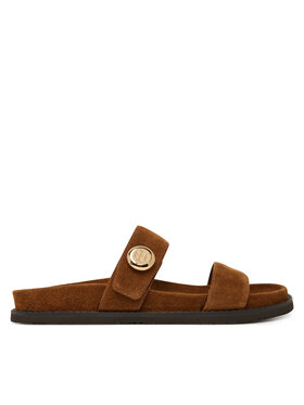 Tory Burch Tory Burch Klapki Romy Sport 183266 Brązowy