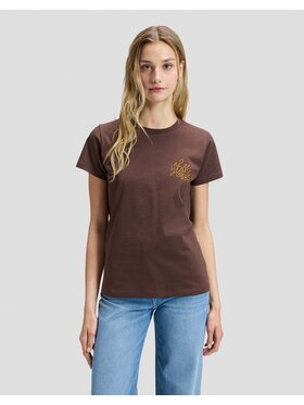 Lee Lee T-Shirt 89 TEE Brązowy Regular Fit
