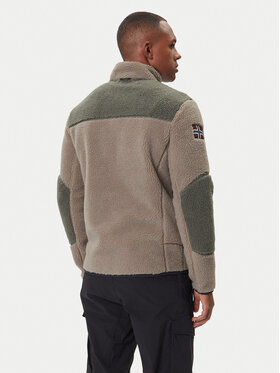 Napapijri Napapijri Fleecejacke Yupik NP0A4GNT Grün Regular Fit