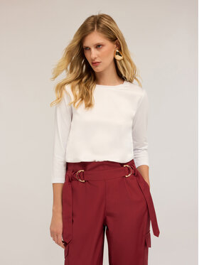 Motivi Motivi T-Shirt G064W703440N011 Biały Regular Fit