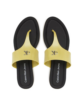 Calvin Klein Jeans Calvin Klein Jeans Japanke Flat Sandal Toepost Mg YW0YW01691 Zelena