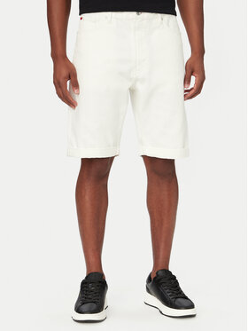 HUGO HUGO Pantaloni scurți de blugi 50561648 Crem Relaxed Fit