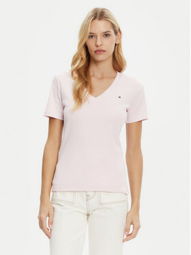 Tommy Hilfiger Tommy Hilfiger Тишърт New Cody WW0WW40584 Розов Slim Fit