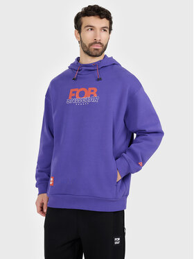 4F 4F Bluza FOB Fioletowy Loose Fit