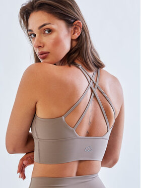 BeShaped BeShaped Legginsy Bezszwowe Morning Dew Beżowy Shaping Fit