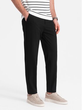 Ombre Ombre Spodnie materiałowe OM-PACP-0158 Czarny Chino Fit