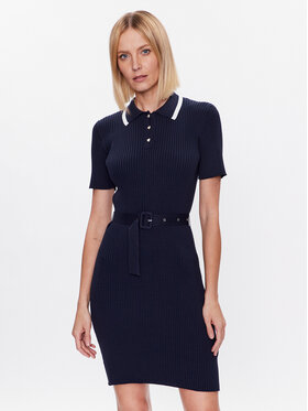 NAF NAF NAF NAF Плетена рокля Mpolo XENR11 Тъмносин Regular Fit