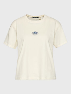 Kaotiko Kaotiko T-Shirt Desert Open AL015-01-M002 Εκρού Regular Fit