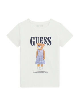 Guess Guess Tričko J6GI04 K6YW4 Biela Regular Fit