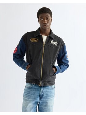 Wrangler Wrangler Kurtka przejściowa TRAILRIDER JACKET Niebieski Regular Fit
