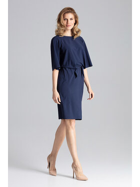 FIGL FIGL Sukienka codzienna M656 Granatowy Regular Fit