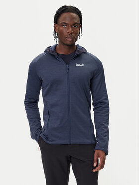 Jack Wolfskin Jack Wolfskin Fleecová mikina Peak District A65272 Tmavomodrá Regular Fit