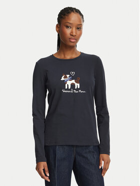 Weekend Max Mara Weekend Max Mara Блуза Cestino 2625946042 Тъмносин Regular Fit