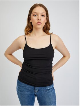 Orsay Orsay Top 104160660000__XL Czarny Slim Fit