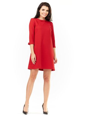 Infinite You Infinite You Každodenné šaty M153 Červená Basic Fit