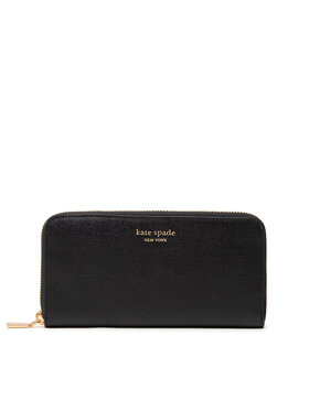 Kate Spade Kate Spade Velká dámská peněženka Monogram Saffiano Leather Zip Ar K8917 Černá