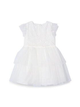 Mayoral Mayoral Elegáns ruha 3914 Ekru Regular Fit