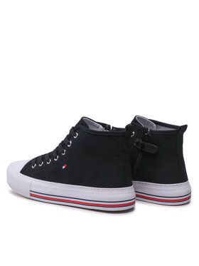 Tommy Hilfiger Modne Superge High Top Lace-Up T3A9-32679-0890 S Črna