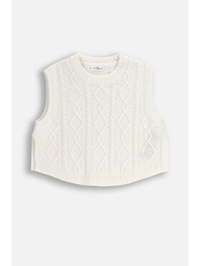 Coccodrillo Coccodrillo Sweter ZC5172801WGJ-003 Kremowy Regular Fit