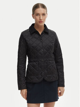 Barbour Barbour Kurtka przejściowa Deveron LQU1012BK91 Czarny Regular Fit