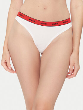 HUGO HUGO Стрінги Thong Stripe Pyp 50545700 Білий