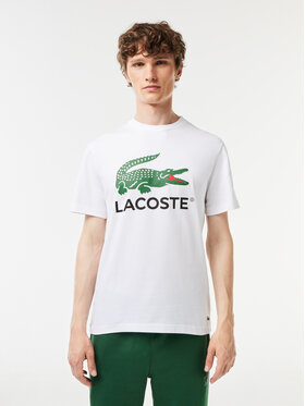 Lacoste Lacoste T-Shirt TH1285 Biały Regular Fit