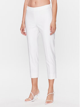 Peserico Peserico Текстилни панталони PH4863J0 Бял Regular Fit