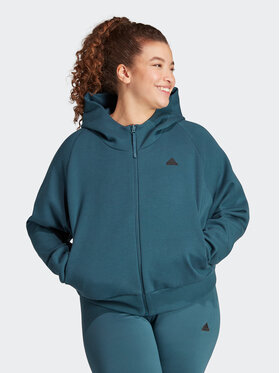 adidas adidas Džemperis ar kapuci IN5150 Tirkīzs Loose Fit