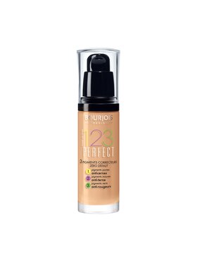 Bourjois Bourjois Bourjois 123 Perfect Foundation podkład ujednolicający 55 Dark Beige 30ml Podkład czarny