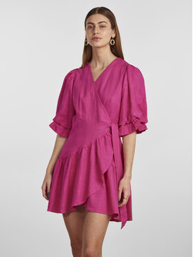 YAS YAS Sukienka codzienna 26029985 Fioletowy Regular Fit