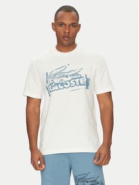 Lacoste Lacoste Tricou TH0284 Écru Classic Fit