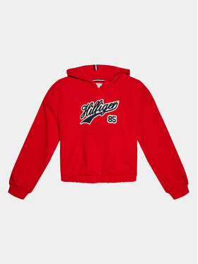 Tommy Hilfiger Tommy Hilfiger Felpa Hilfiger Script Hoodie KG0KG07721 Rosso Regular Fit