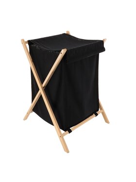 MIAhome MIAhome Kosz łazienkowy na pranie 64x43,5x41 cm SKANE 90 L Czarny