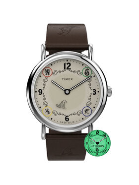Timex Timex Zegarek TW2Y76400 Brązowy