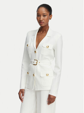 Elisabetta Franchi Elisabetta Franchi Giacca da abito MK-10B-62E2-V600 Crema Slim Fit