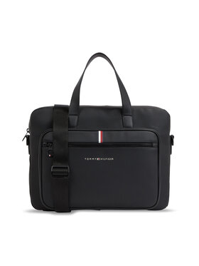 Tommy Hilfiger Tommy Hilfiger Τσάντα για laptop Th Essential Pique Computer Bag AM0AM11542 Μαύρο
