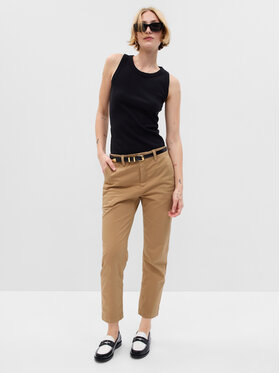 Gap Gap Pantaloni din material 541213-01 Maro Regular Fit