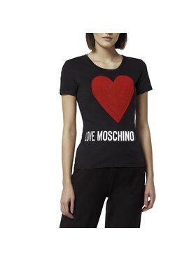 MOSCHINO MOSCHINO T-Shirt W4H1932E 1951 Czarny Slim Fit