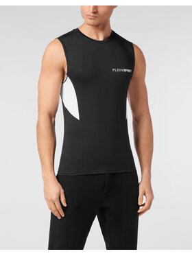 Plein Sport Plein Sport Tank top 23349 Czarny Regular Fit
