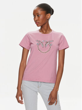Pinko Pinko T-shirt Quentin 100535 A1R7 Rosa Regular Fit